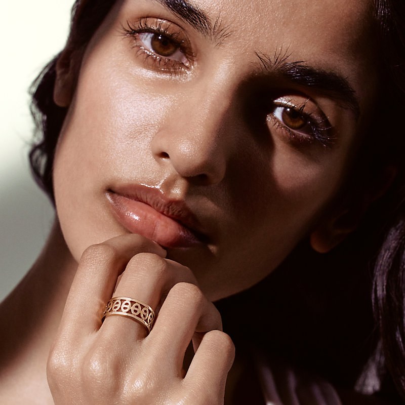 Chaine d'ancre Divine ring, small model | Hermès USA
